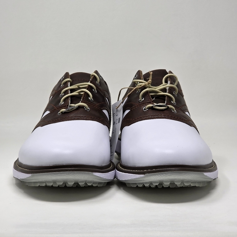 Adidas MC Z-Traxion Unisex White Brown Golf Shoes IG0910 Men Size 9 Wnms 10 New - Picture 8 of 12